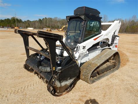 bobcat skid steer with mulcher for sale|bobcat t190 forestry mulcher.